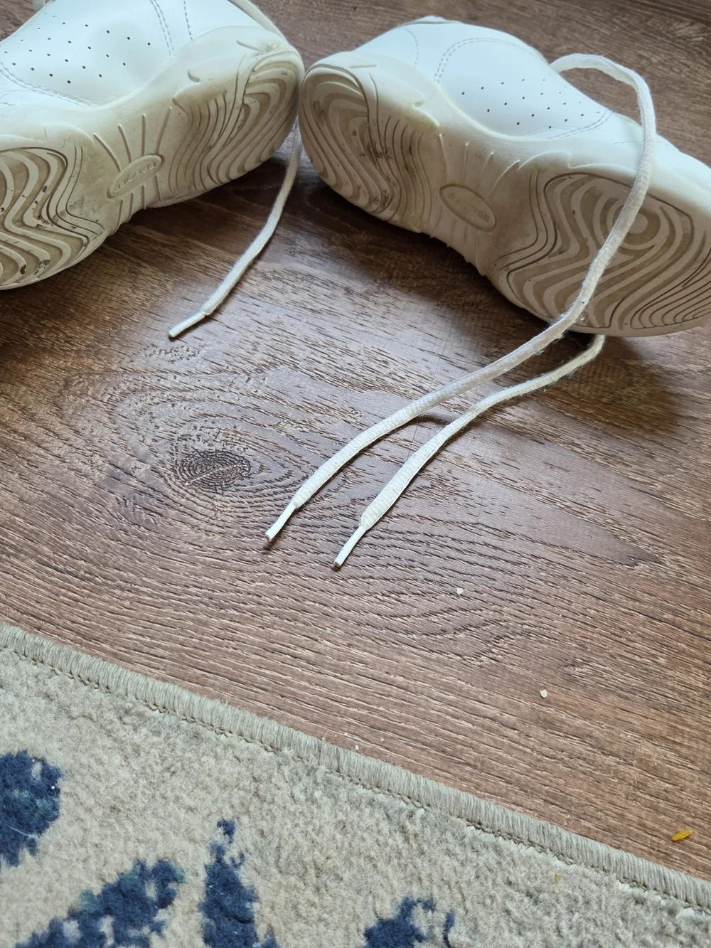 Kids Cheer Shoes-White Lace-Up Sneakers